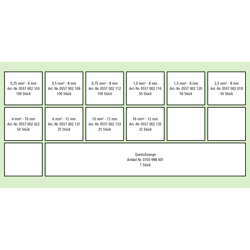 VISO laidų antgaliai izoliuoti, ZF serija - Image 2